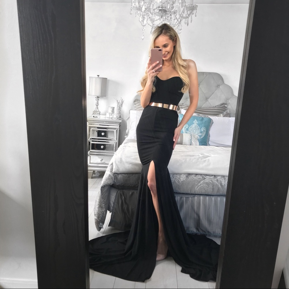 Strapless Black Cocktail/Formal/Black Tie Dress - Picture 6 of 7